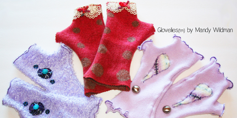 Fingerless gloves by Mandy Wildman