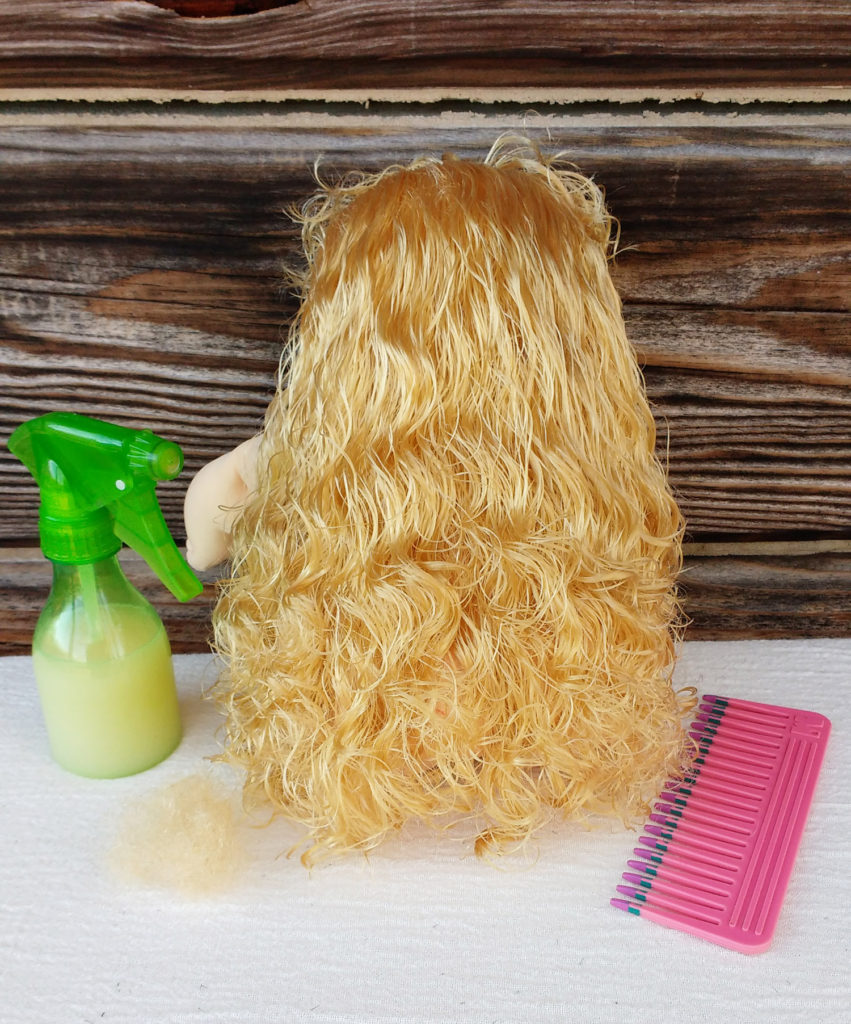 How To Straighten doll hair